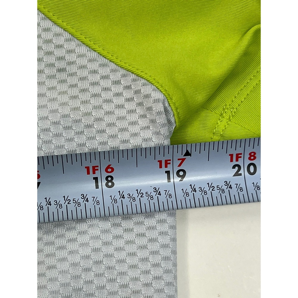 NVO Golf Shirt Women's Size M Green Raglan Short Sleeves 1/4 Zipper Logo - Picture 10 of 11